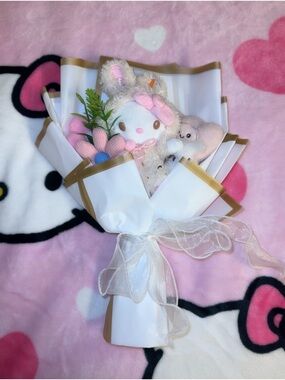 handmade hello kitty flower bouquet ⋆𐙚₊˚⊹♡